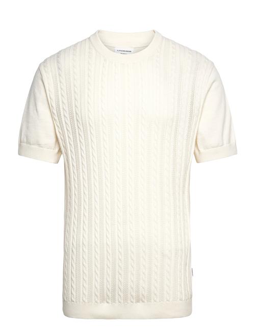 Knitted S/S O-Neck Tee Lindbergh Cream