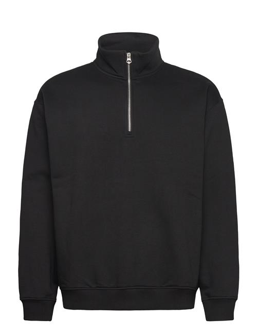 Relaxed Heavy Half Zip Sweater Weekday Black