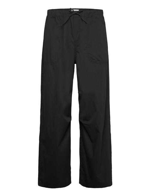 Loose Twill Trousers Weekday Black