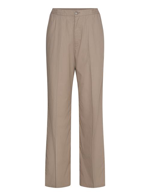 Relaxed Casual Trousers Weekday Beige