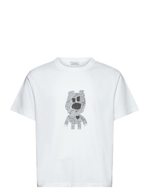 Boxy Lightweight Graphic T-Shirt Weekday White