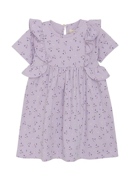 Dress Ss Crepe Creamie Purple