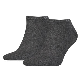 Calvin Klein Legwear Calvin Klein Strømper 2P Men Sneaker Socks Mørkgrå  Str 43/46 Herre