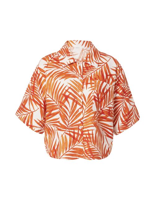 ONLY Bluse 'LISA'  orange / hummer / hvid