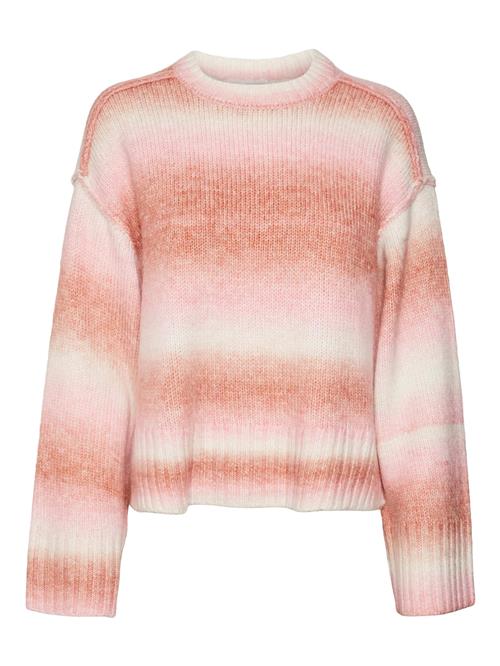 VERO MODA Pullover 'AQUA'  pink / hvid