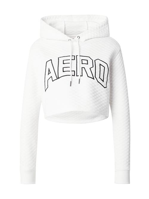 AÉROPOSTALE Sweatshirt  sort-meleret / offwhite