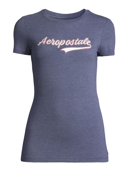 AÉROPOSTALE Shirts 'JKI SCRIPT'  navy / pink / hvid