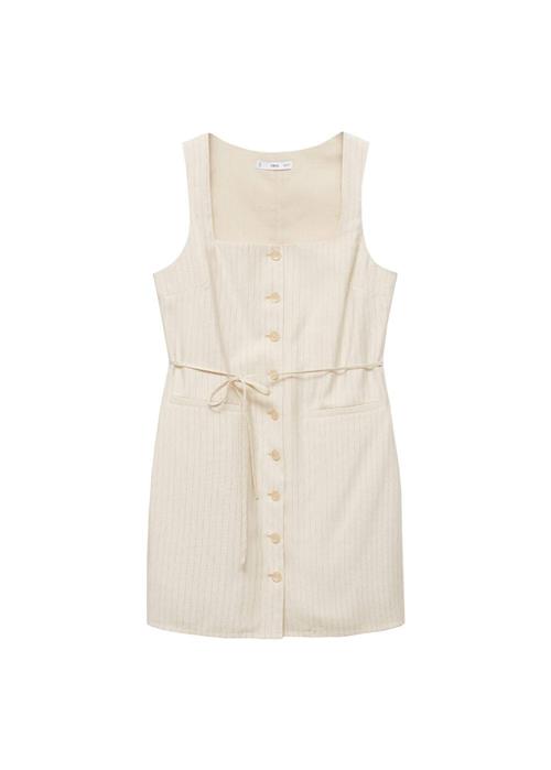 MANGO Kjole 'ELISA'  lysebeige / grå