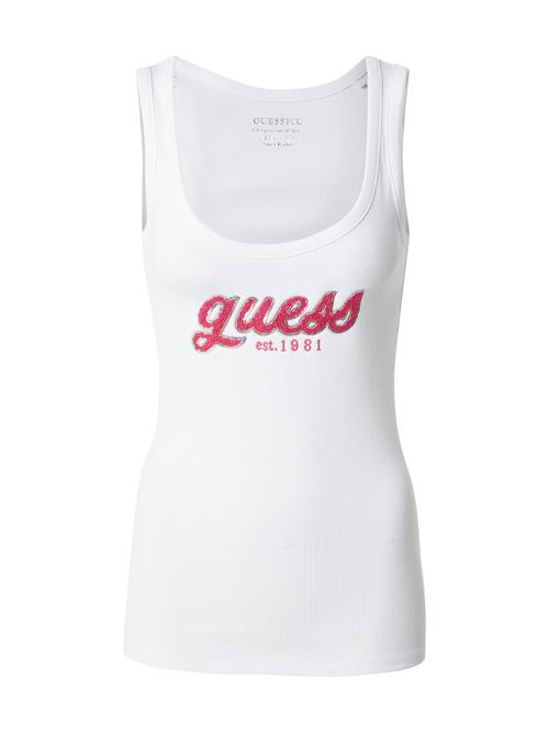 GUESS Overdel 'CHENILLE'  lys rød / hvid