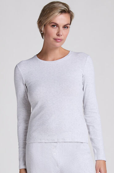 Hunkemöller Pointelle Pyjamasoverdel Grå