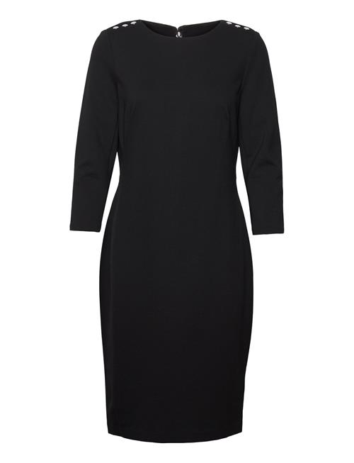 Ponte Three-Quarter-Sleeve Dress Lauren Ralph Lauren Black