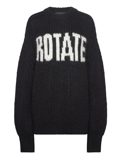 Knitted Logo Sweater ROTATE Birger Christensen Black