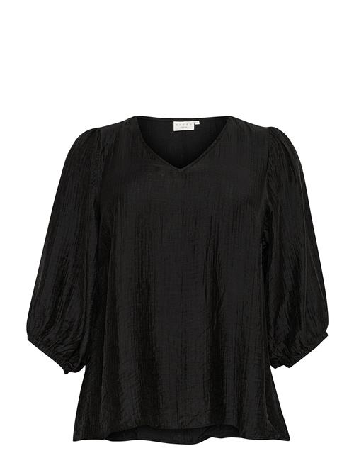 Se Kcjane Blouse Kaffe Curve Black ved Booztlet