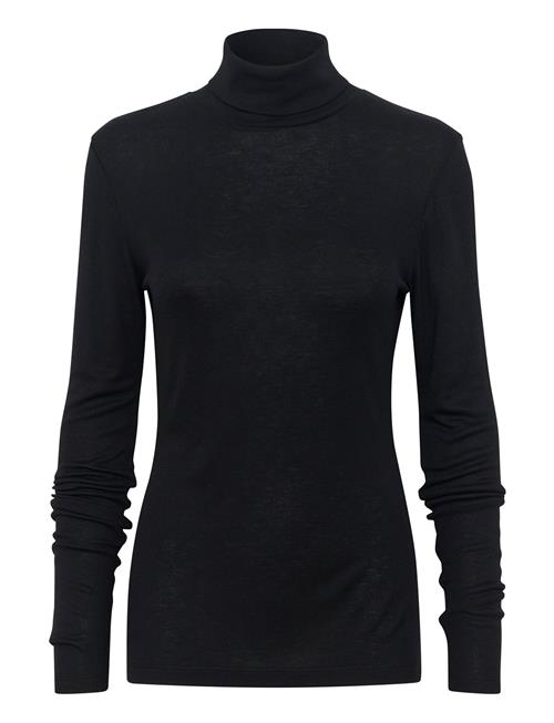 Karonia Rollneck T-Shirt Kaffe Black