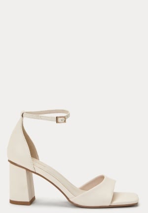 BUBBLEROOM Mid Heel Sandal Cream 41