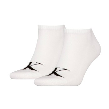 Calvin Klein Legwear Calvin Klein Strømper 2P Sneaker Monogram Socks Hvid Str 43/46 Herre