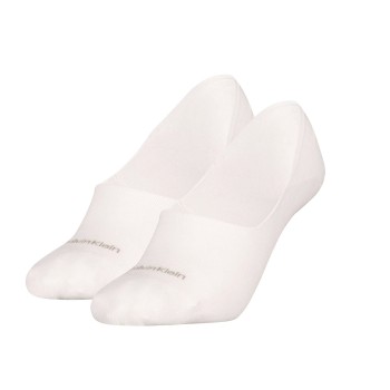 Calvin Klein Legwear Calvin Klein Strømper 2P Women Mid Cut Footie Socks Hvid Str 39/42 Dame