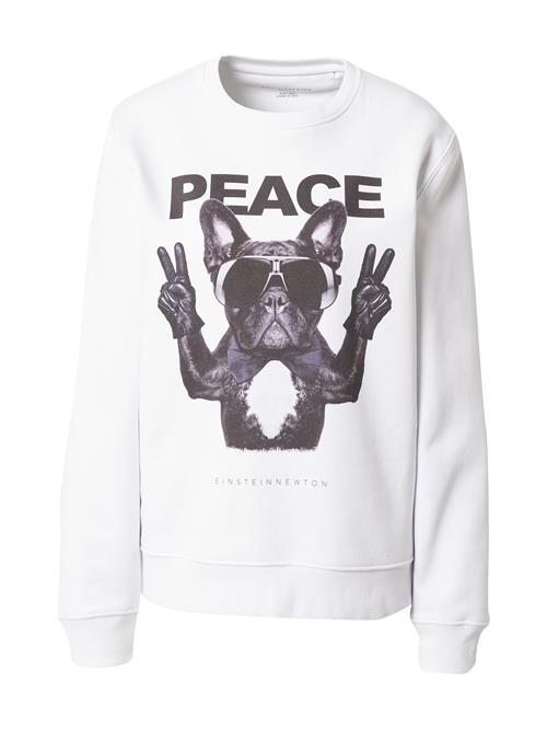 Se EINSTEIN & NEWTON Sweatshirt 'Frenchie Peace'  antracit / basalgrå / lysegrå / hvid ved About You