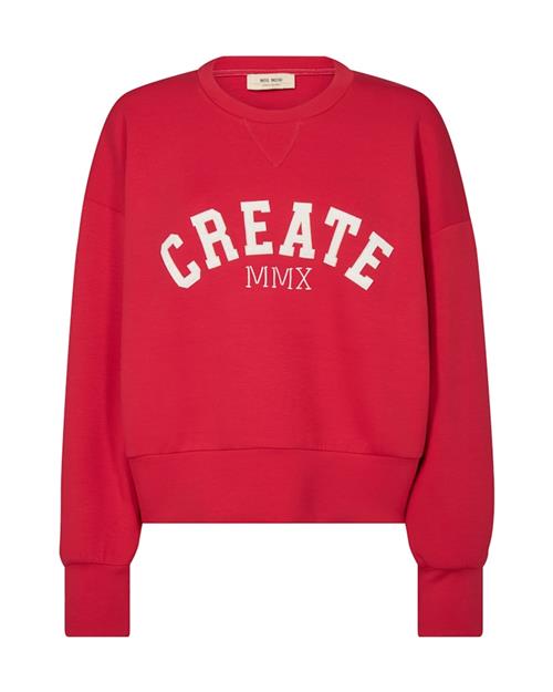 Se MOS MOSH Sweatshirt  rød / offwhite ved About You