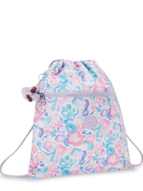 KIPLING Gymnastiksæk 'Supertaboo'  aqua / lysegrå / lavendel / gammelrosa