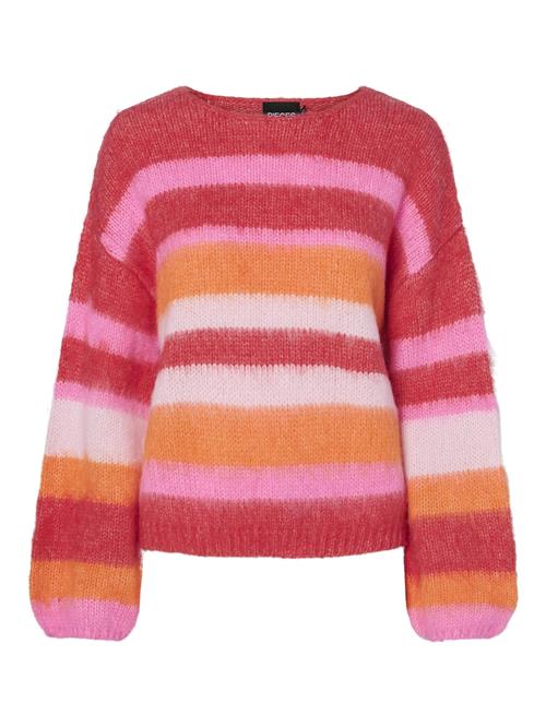 PIECES Pullover 'Dica'  orange / pink / rød