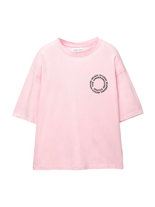 Se Pull&Bear Shirts 'MUSIC STUDIO'  pastelpink / sort ved About You