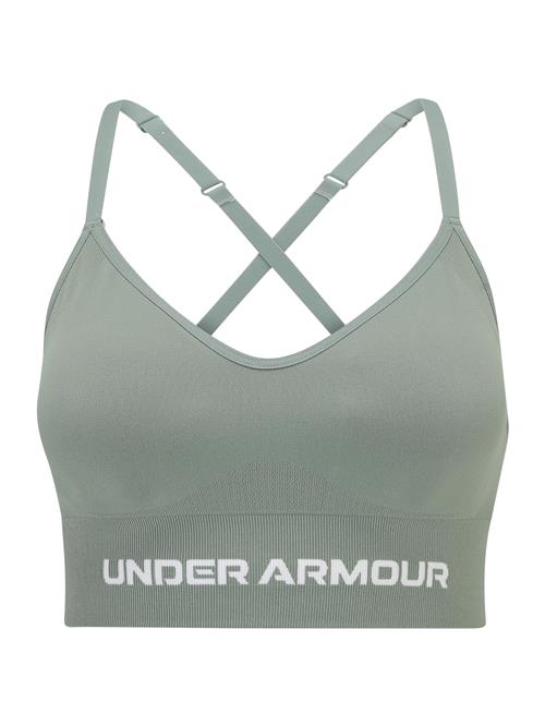 Se UNDER ARMOUR Sports-BH 'Vanish'  lysegrøn / hvid ved About You