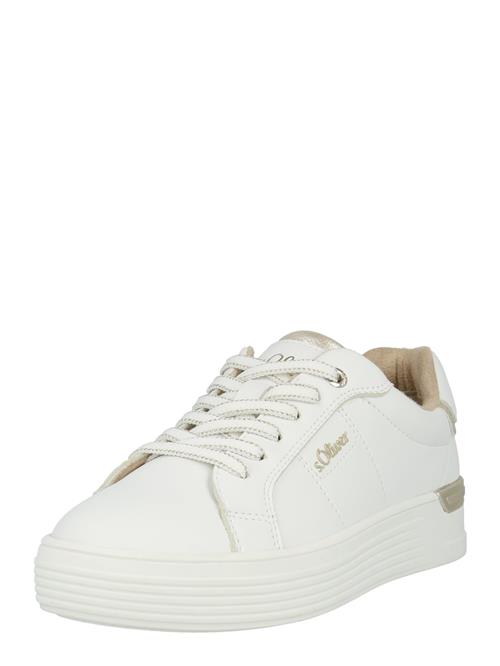 s.Oliver Sneaker low  mørkebeige / hvid