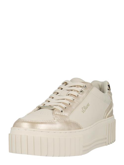 s.Oliver Sneaker low  beige / creme / sort