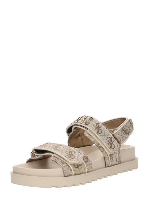 Se GUESS Sandaler 'FADISON'  beige / mørkebeige ved About You