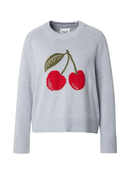 Abercrombie & Fitch Pullover 'MADELINE'  grå / oliven / mørkerød