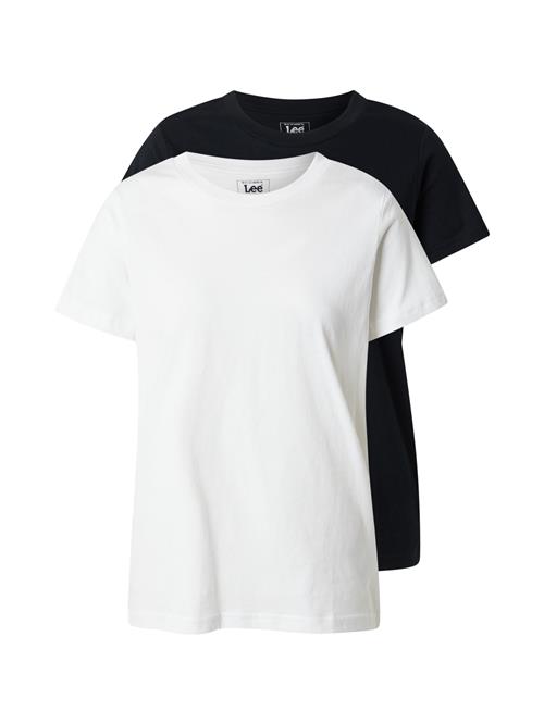 Lee Shirts 'SS CREW TWINPACK'  sort / hvid