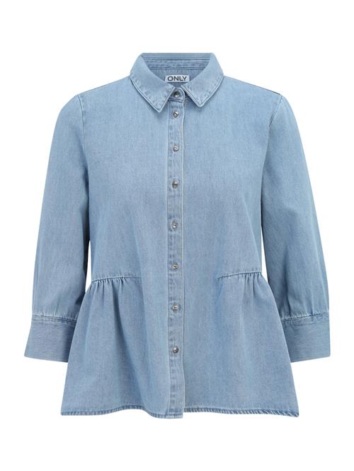 Only Petite Bluse  blue denim