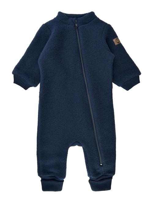 Wool Suit W Rib Mikk-line Navy