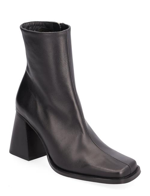 South Black Leather Ankle Boots ALOHAS Black