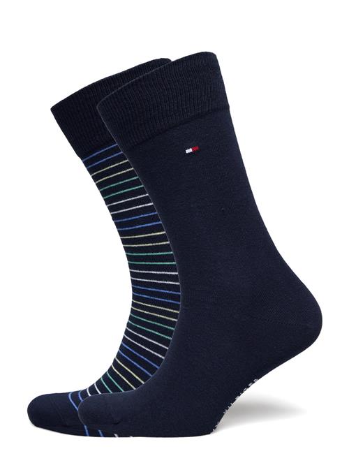 Th Men Small Stripe Sock 2P Tommy Hilfiger Navy