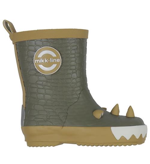 Mikk-Line Gummistøvler- 3D Dragon Wellies - Dusty Olive