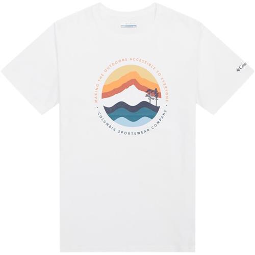 Columbia Path Lake Graphic Tee White