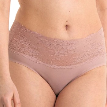 Anita Trusser Essential High Waist Lace Briefs Rosa Medium Dame