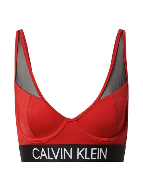 Calvin Klein Swimwear Bikinioverdel  rustrød / sort / hvid