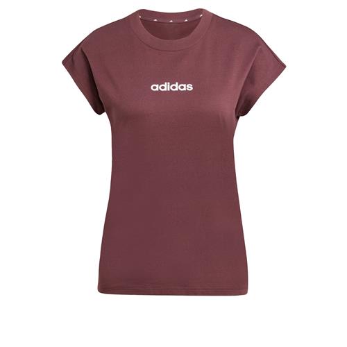 Se ADIDAS SPORTSWEAR Funktionsbluse 'Essentials'  burgunder / hvid ved About You