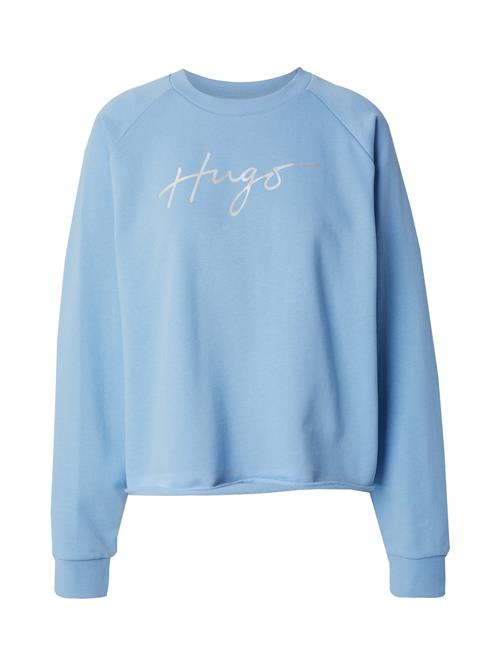 HUGO Sweatshirt 'Darace'  lyseblå / sølv