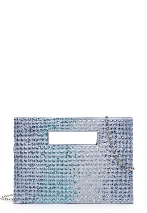 Tamaris Clutch 'Amalia'  azur / himmelblå / lyseblå / sølv