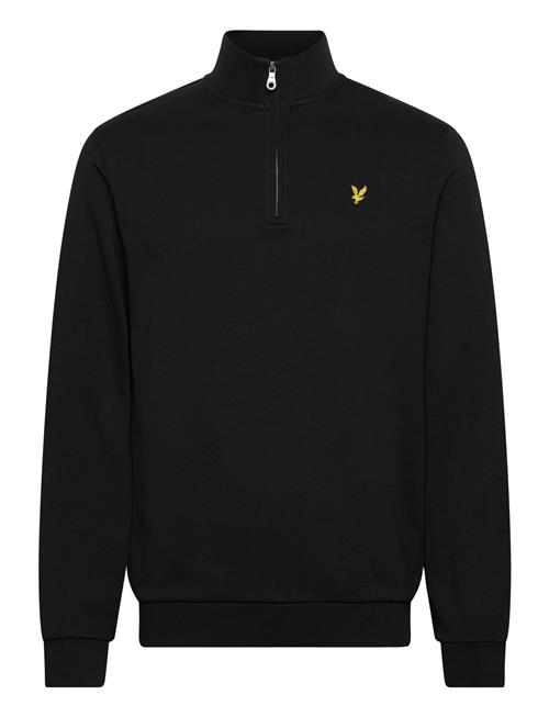 Se Loopback Quarter Zip Sweat Lyle & Scott Black ved Booztlet