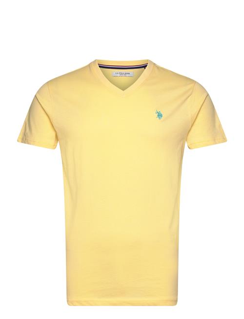 Uspa T-Shirt V-Neck Cem Men U.S. Polo Assn. Yellow