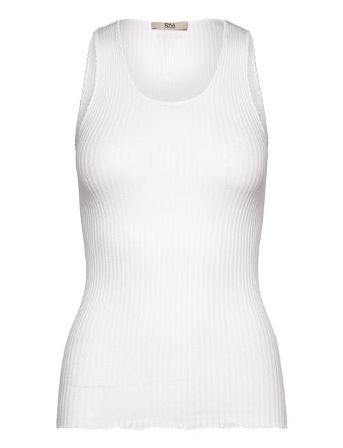 Rmwbaku Viscose U-Neck Tank Top RM By Rosemunde White