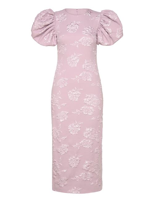 Jacquard Midi Dress ROTATE Birger Christensen Pink