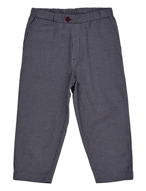 Check Pant W. Fake Fly Copenhagen Colors Navy