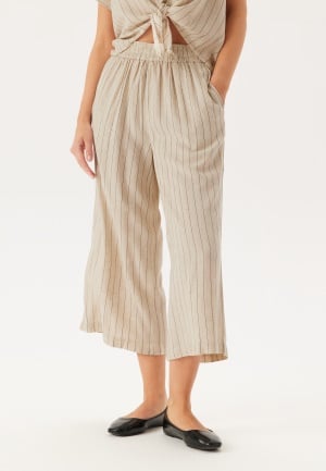 Pieces Pcpia Hw Wide Culotte Wvn Noos Birch Stripes:black XL