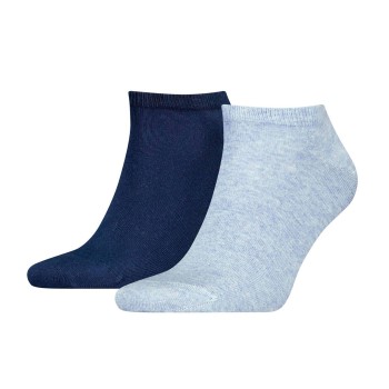 Tommy Hilfiger Legwear Tommy Hilfiger Strømper 2P Men Sneaker Sock Blå/Lyseblå Str 39/42 Herre